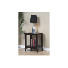 Quadra New End Table - Espresso